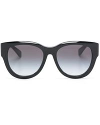 Chloé - Logo-print Round-frame Sunglasses - Lyst