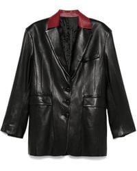 Rabanne - Leather Blazer - Lyst