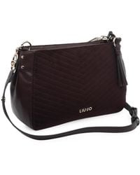 Liu Jo - Chevron-Quilted Tassel-Detail Shoulder Bag - Lyst