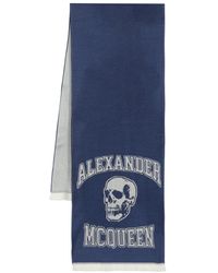 Alexander McQueen - Wool Scarf With Logo - Lyst