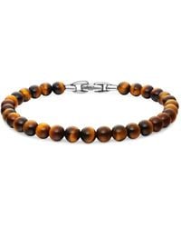 David Yurman - Sterling Zilveren Armband Met Spirtuele Kralen (6Mm) - Lyst