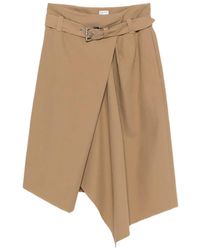Loewe - Cotton Midi Skirt - Lyst