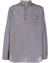 Lardini - Gestreept Overhemd - Lyst