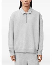 AllSaints - Zip-Collared Polo Shirt - Lyst