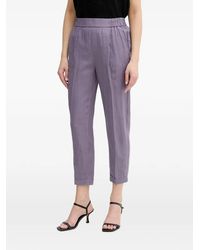 Benetton - Pleated Turn-Up Trousers - Lyst