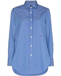 HOMMEGIRLS - Vertical-Stripe Cotton Shirt - Lyst
