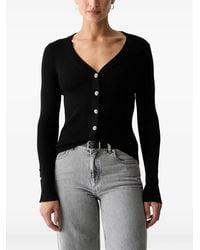 Guess - Ribbed-Knit Cardigan - Lyst
