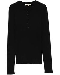 Nili Lotan - Button-Fastening Polo Top - Lyst