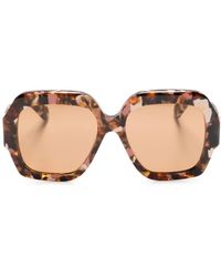 Chloé - Gayia Square-Frame Sunglasses - Lyst