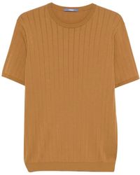 People Of Shibuya - Ribbed-Knit Short-Sleeve T-Shirt - Lyst