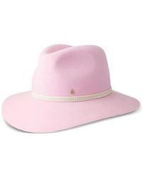 Maison Michel - Henrietta Wool-Felt Fedora Hat - Lyst