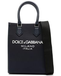 Dolce & Gabbana - Sac cabas en cuir à logo embossé - Lyst