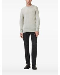 AllSaints - Embroidered-Logo Crew-Neck Sweater - Lyst