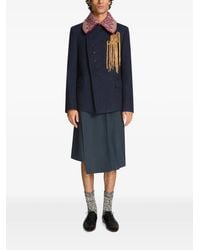 Dries Van Noten - Jacquard Wool Collar - Lyst