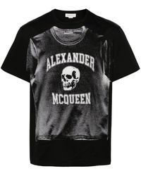 Alexander McQueen - T-shirt Met Grafische Print - Lyst