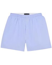 Brooks Brothers - Micro-Striped Cotton Boxer Shorts - Lyst