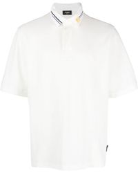 Fendi - Ff-motif Cotton Polo Shirt - Lyst