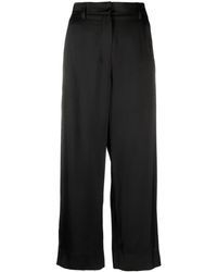 Max Mara - Monza Satin Cropped Trousers - Lyst