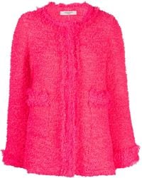 Charlott - Veste En Tweed À Col Rond - Lyst