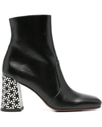 Chie Mihara - Oysi Stiefeletten mit geometrischem Blockabsatz 80mm - Lyst