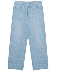 CASABLANCA - Monogram-Pattern Jeans - Lyst