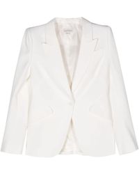 McQueen - Crepe Peak Jacket - Lyst