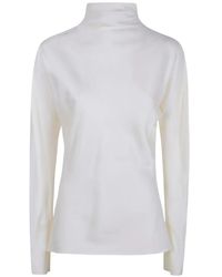 Rohe - High-Neck Button-Fastening Blouse - Lyst