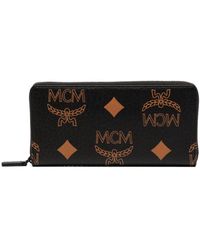 MCM - Portemonnaie mit Monogramm-Print - Lyst