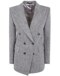 Paul Smith - Veste Harris À Boutonnière Croisée En Tweed À Chevrons - Lyst