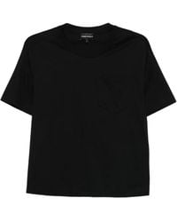 Emporio Armani - Logo Cotton T-Shirt - Lyst