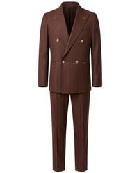 Franzese Collection - Double-Breasted Wool Suit - Lyst