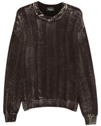 AROVESCIO - Faded-Effect Ribbed-Trim Knit - Lyst