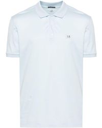 C.P. Company - Jersey Poloshirt Met Logoband - Lyst