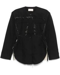 Litkovskaya - Giacca Denim Con Frange - Lyst