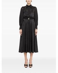 Nissa - Robe Mi-Longue À Taille Ceinturée - Lyst