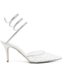 Rene Caovilla - Belle Pumps Aus Spitze Mit Kristallen - Lyst