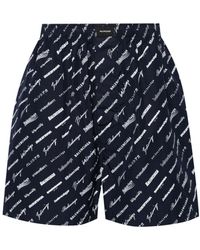 Balenciaga - Shorts Met Logoprint - Lyst