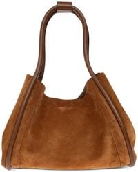 Max Mara - Horizontal Suede Marine Bag - Lyst