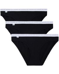 Lacoste - Logo-waistband Briefs (pack Of Three) - Lyst