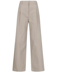 DUNST - Pleated Wide-Leg Trousers - Lyst