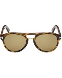 Tom Ford - Icon Round-Frame Sunglasses - Lyst