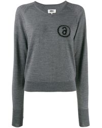 MM6 by Maison Martin Margiela Knitted jumper - Gris
