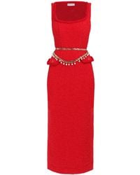 ROWEN ROSE - Sleeveless Tweed Maxi Dress - Lyst