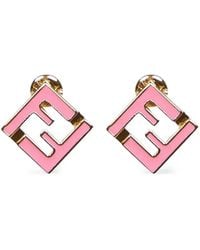 Fendi - Ohrringe Mit Ff - Lyst