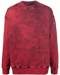 DIESEL - Acid-Wash Crew Neck Sweatshirt - Lyst