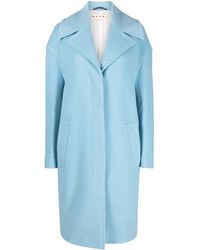 Marni - Cappotto Monopetto Con Cuciture A Contrasto - Lyst