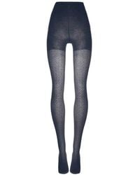 Wolford - Jacquard Daisy-Pattern Tights - Lyst