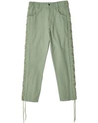 Eckhaus Latta - Lace-Up Straight Trousers - Lyst