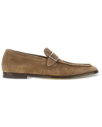 Doucal's - Buckle-Detail Leather Loafers - Lyst