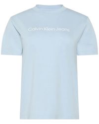 Calvin Klein - Logo-Print T-Shirt - Lyst